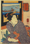 Bijinga (beautiful person picture) by Yasuo Kuniyoshi